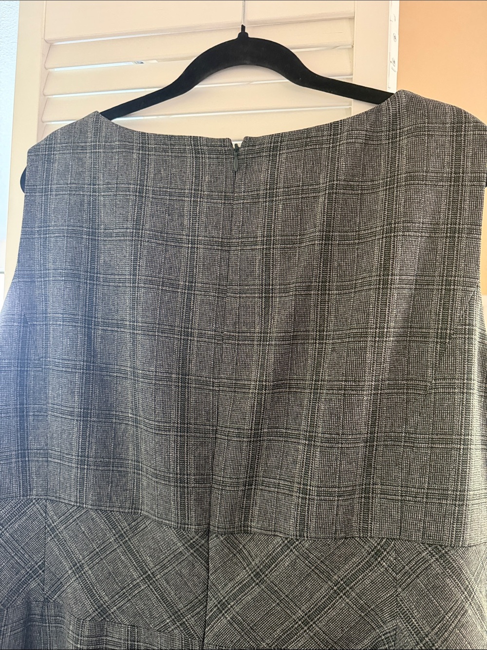 Kasper Women's Gray Plaid Midi Sheath Dress - Picture 4 of 6